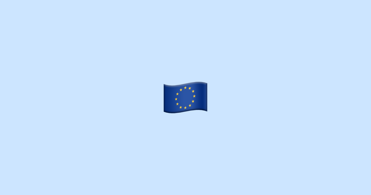 🇪🇺 drapeau Union européenne Emoji Signification