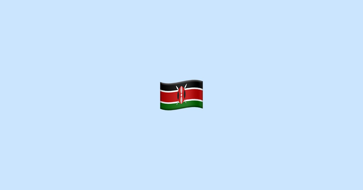 Flag Kenya 🇰🇪 Emoji Meaning + Copy & Paste