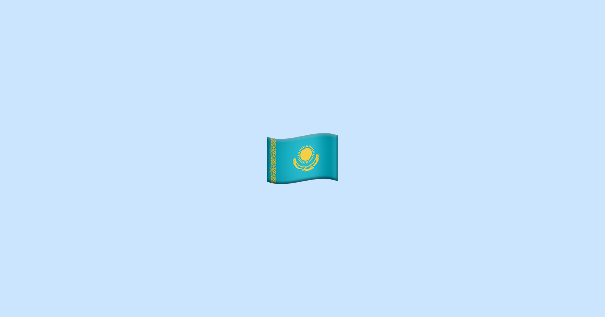 Flagge Kasachstan Emoji Bedeutung