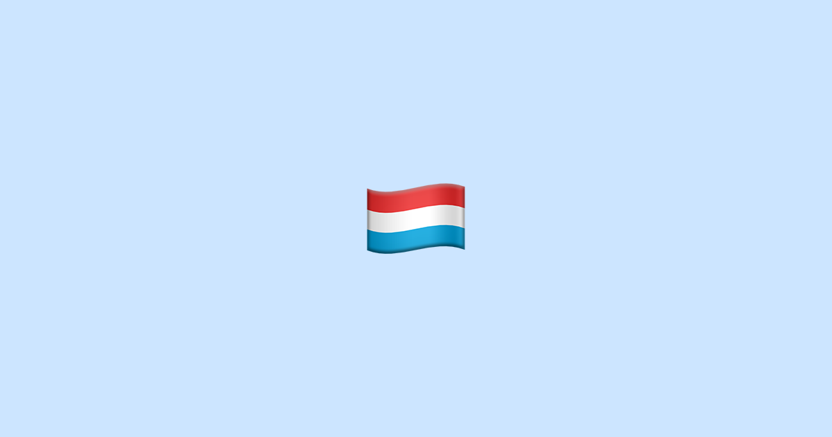 🇱🇺 drapeau Luxembourg Emoji Signification