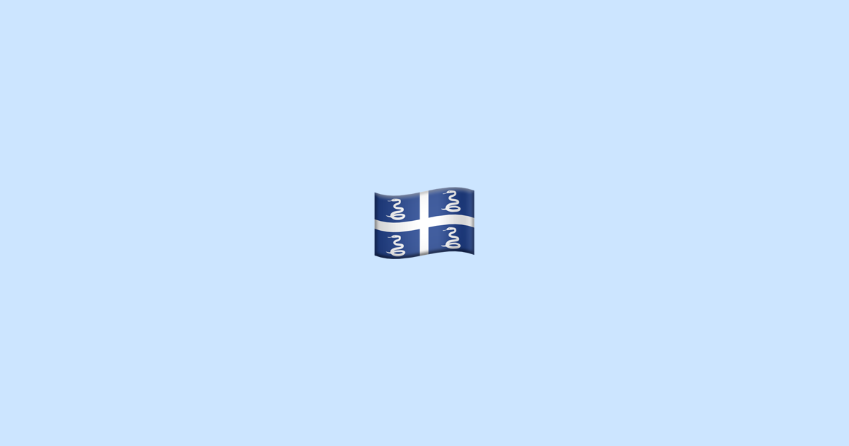🇲🇶 flag Martinique Emoji Betydning