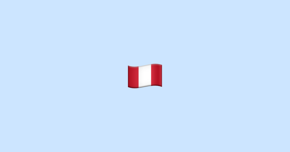 ðµðª drapeau : Pérou - Emoji Signification
