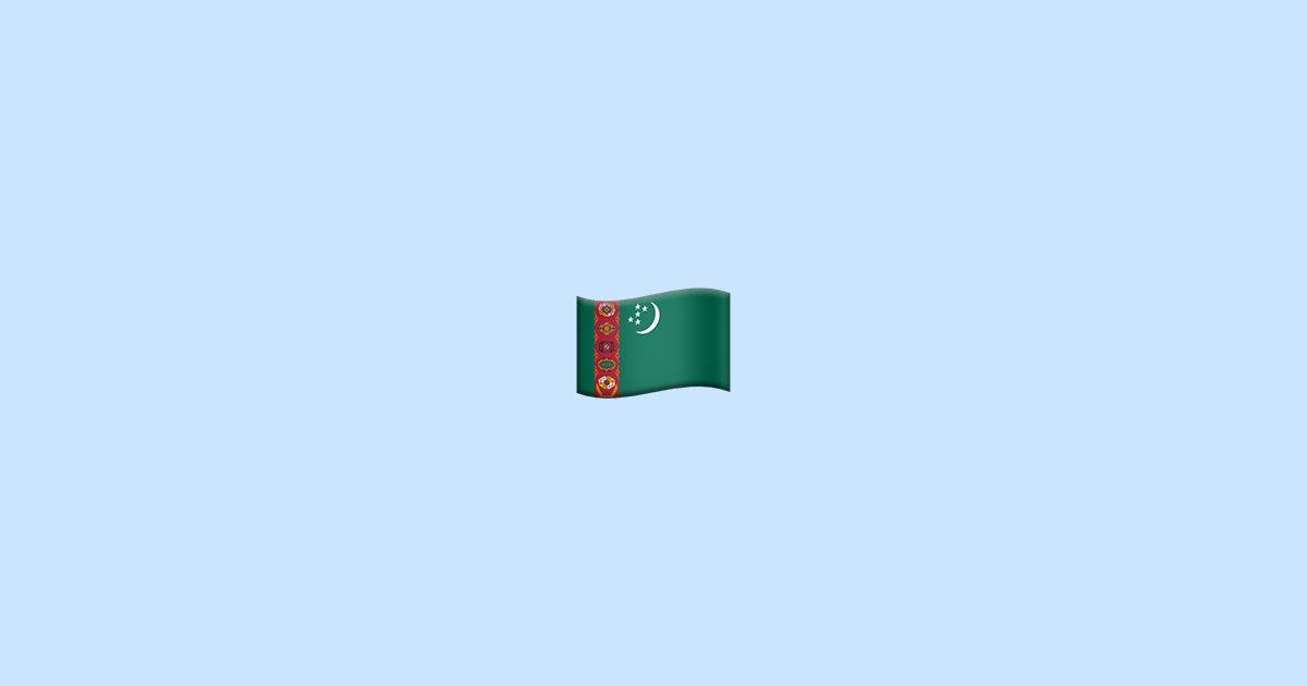 Flag: Turkmenistan 🇹🇲 Emoji Meaning + Copy &amp; Paste