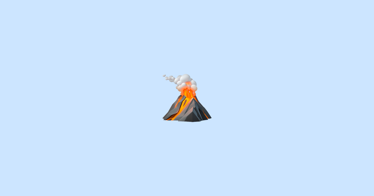 🌋 Volcano Emoji Meaning