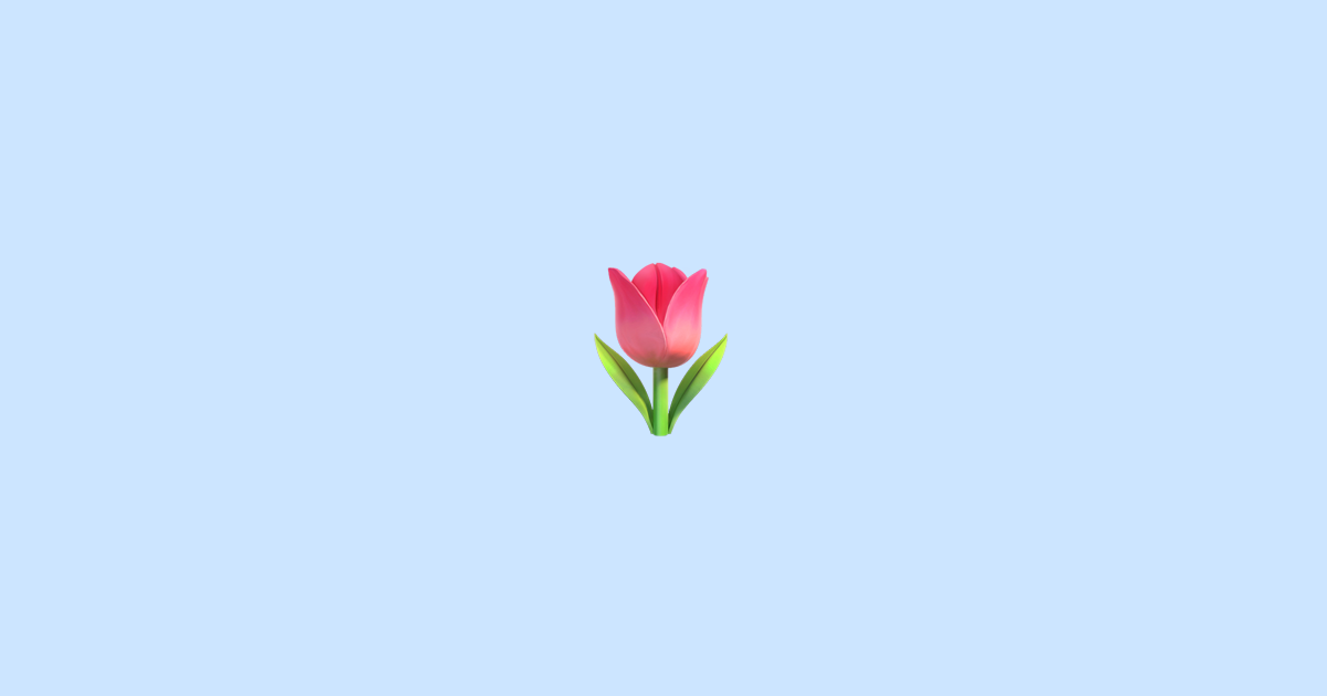 🌷 Tulip Emoji Meaning
