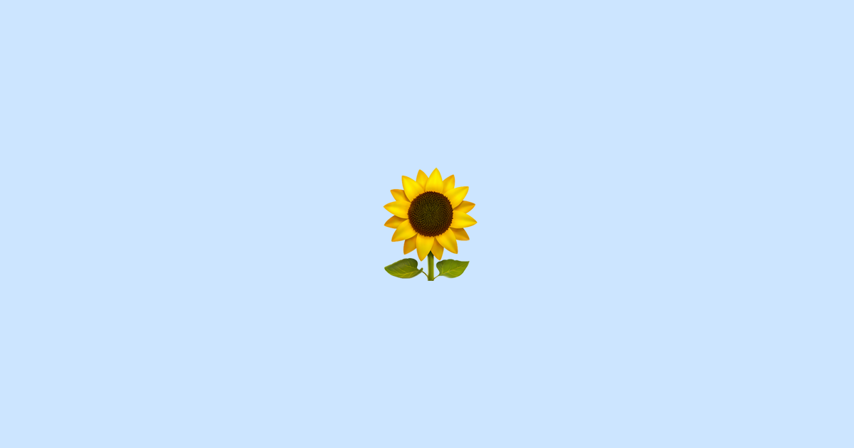 🌻 Sonnenblume Emoji Bedeutung