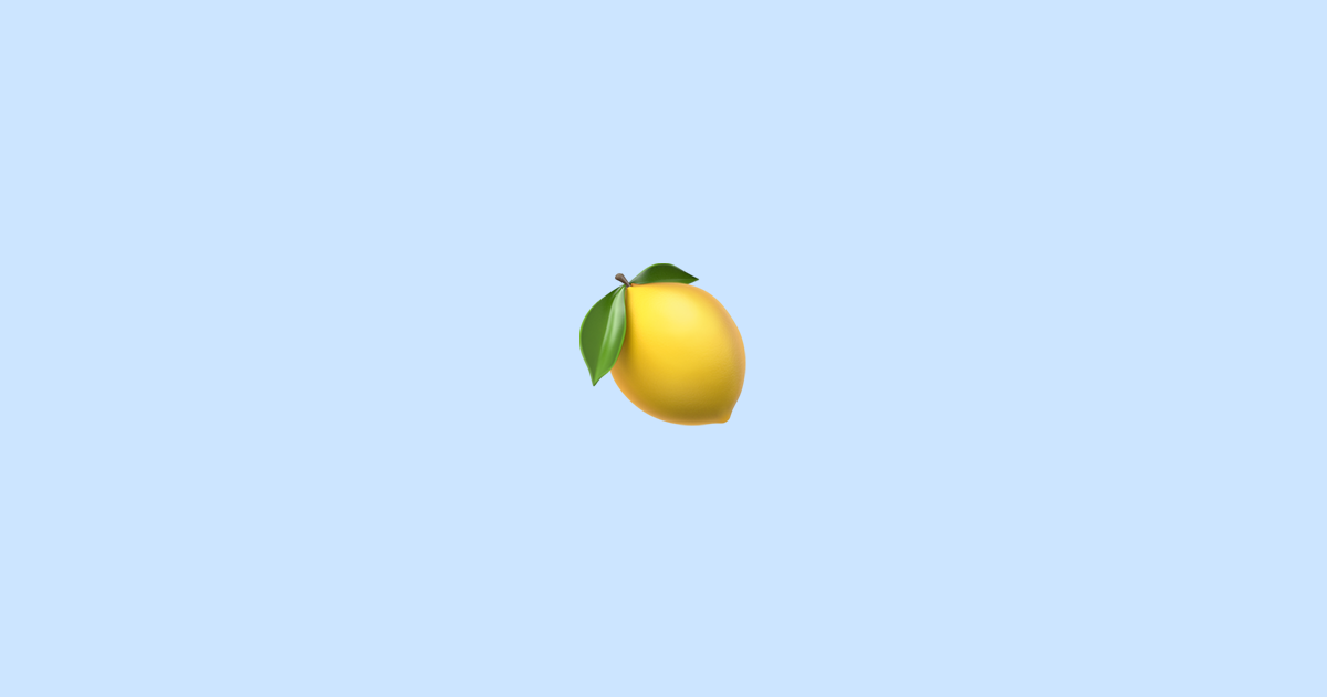 🍋 citron Emoji Signification