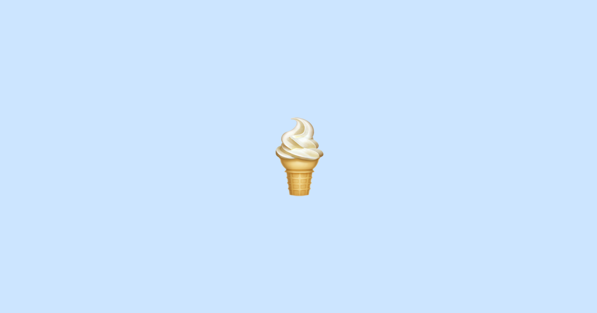 🍦 Soft Ice Cream Emoji Meaning