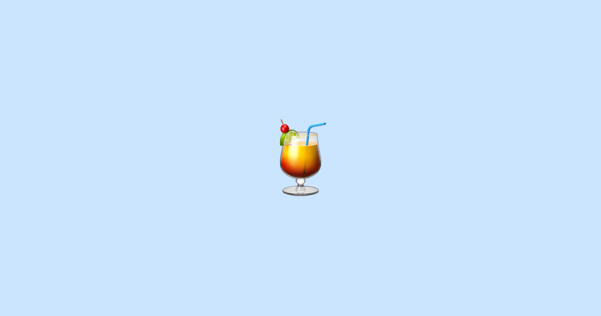 🍹 cocktail tropicale Significato Emoji
