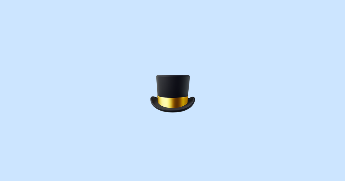 Top Hat Emoji Meaning