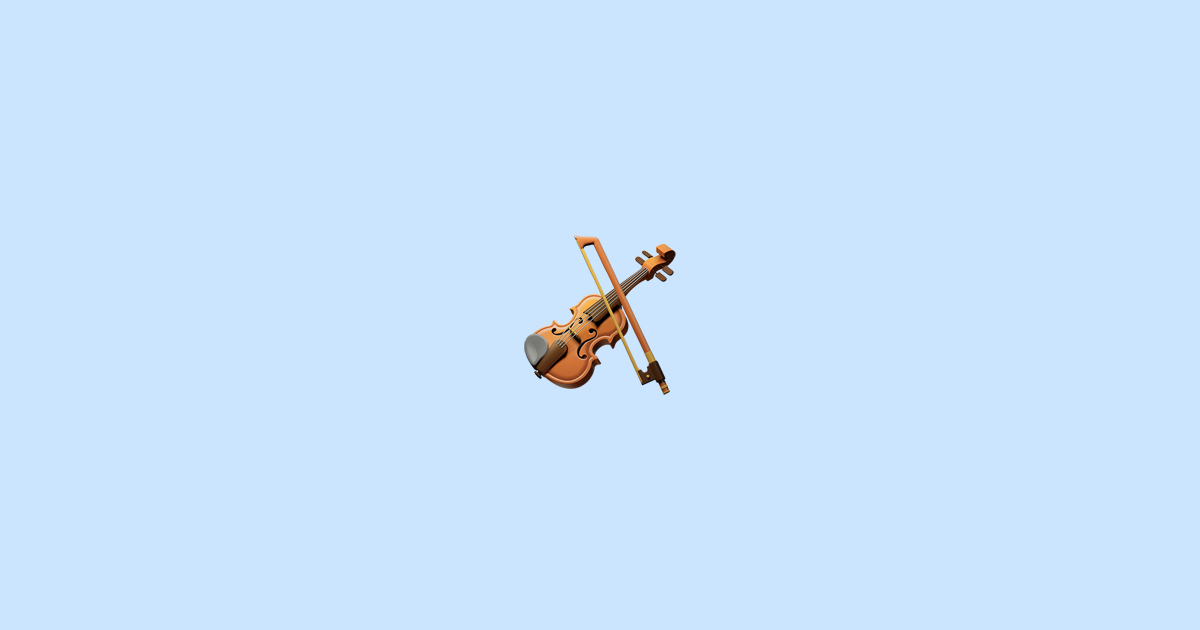 🎻 viool Emoji Betekenis
