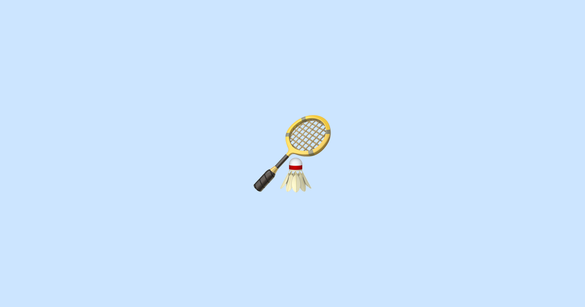 🏸 badminton Emoji Signification
