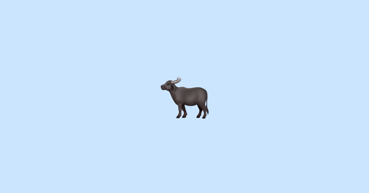 🐃 Water Buffalo Emoji Meaning