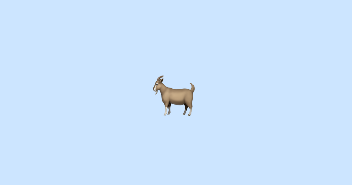 🐐 Ziege Emoji Bedeutung