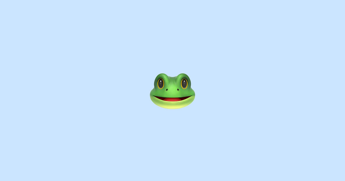 🐸 tête de grenouille Emoji Signification