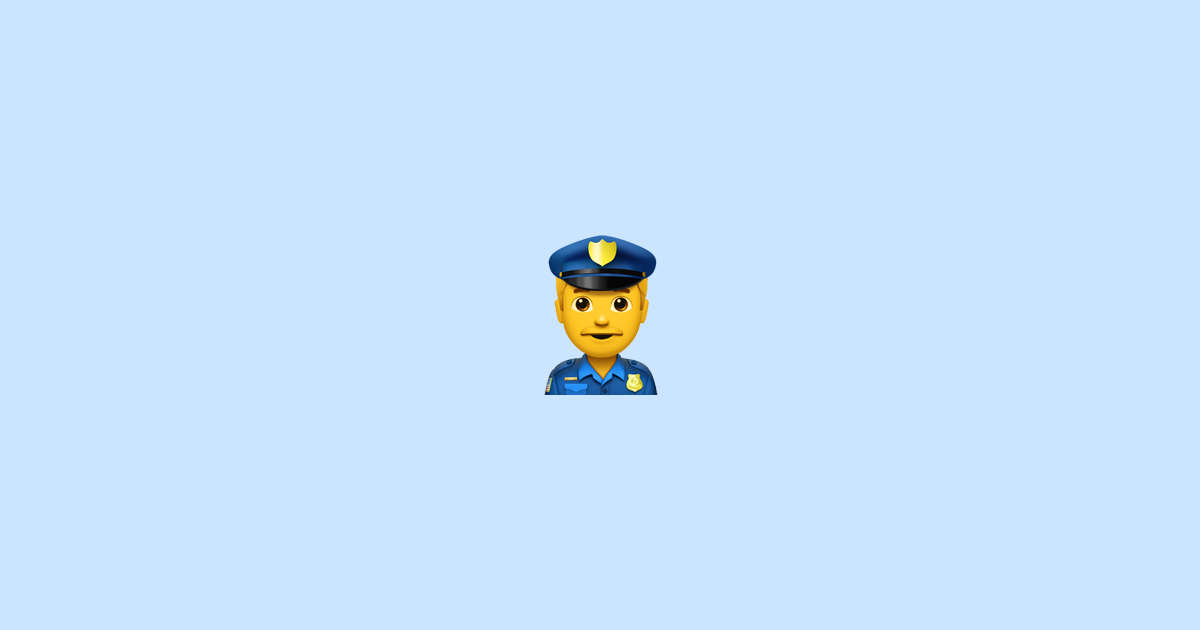 Man Police Officer 👮‍♂️ Emoji Meaning + Copy & Paste