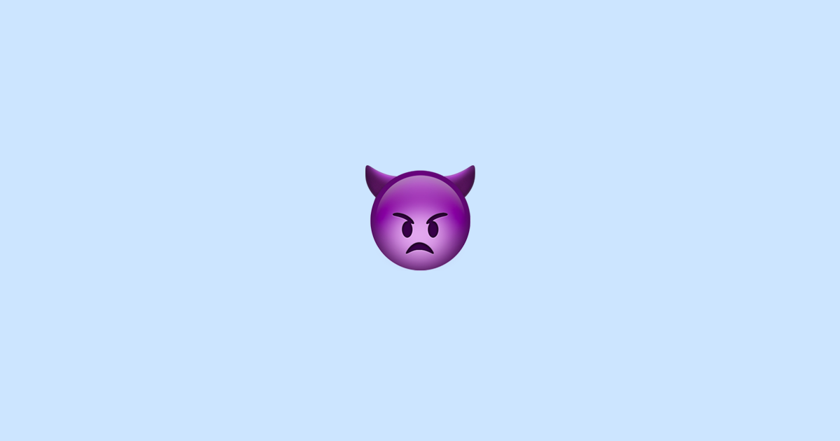 👿 Angry Face With Horns Emoji Meaning