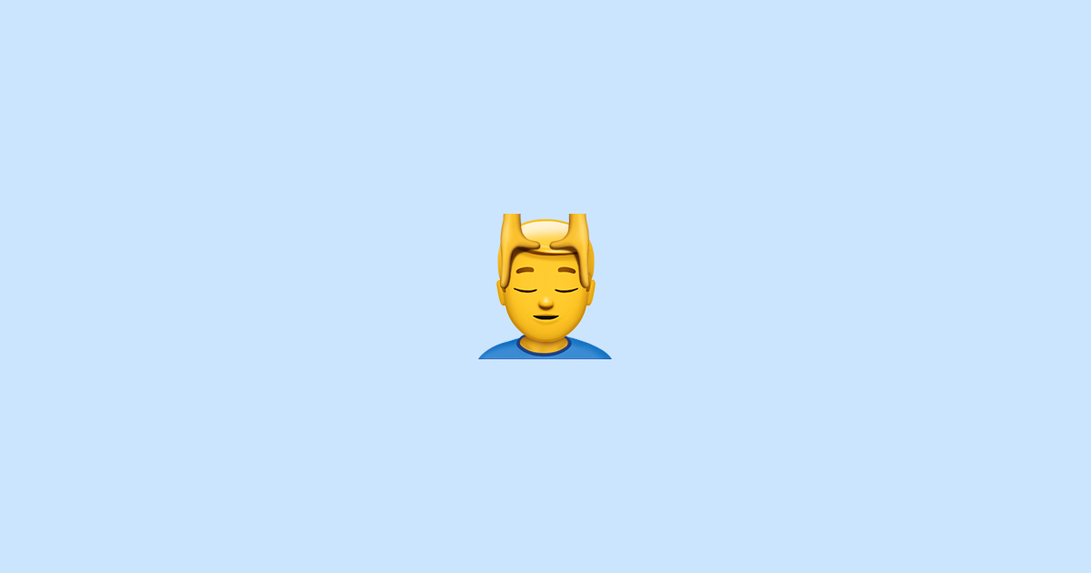Man Getting Massage 💆♂️ Emoji Meaning + Copy & Paste