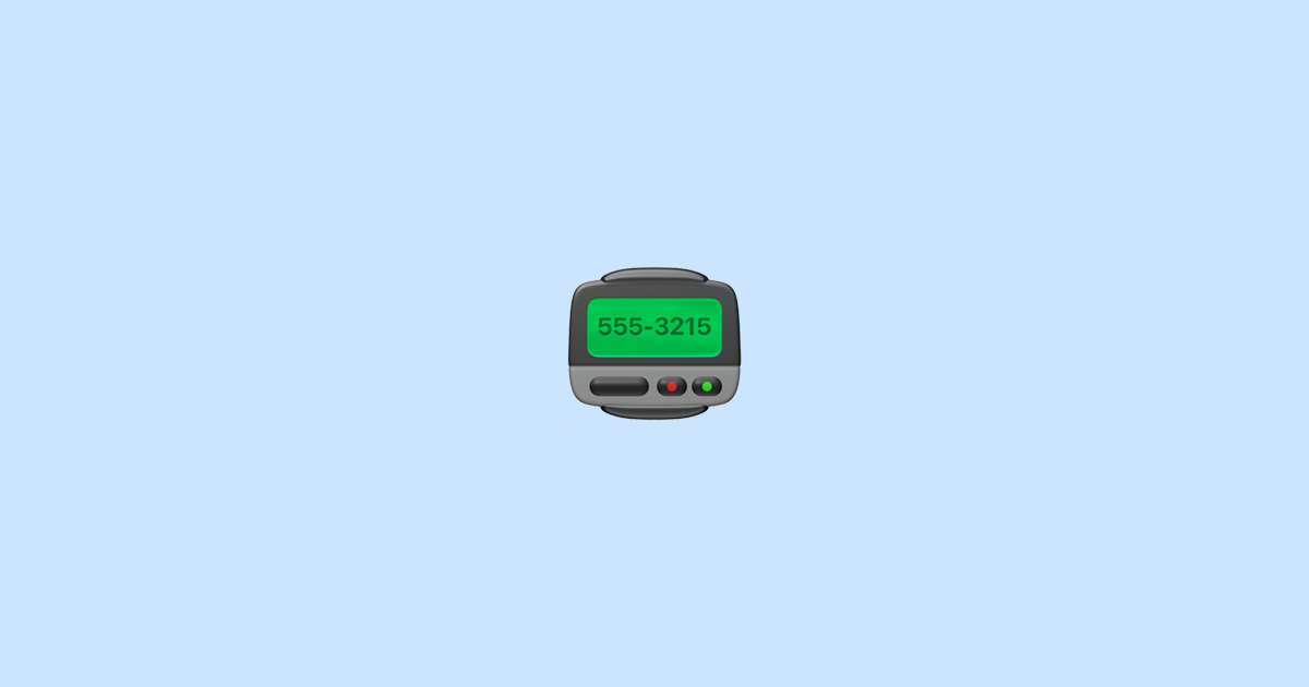 📟 Pager Emoji Bedeutung