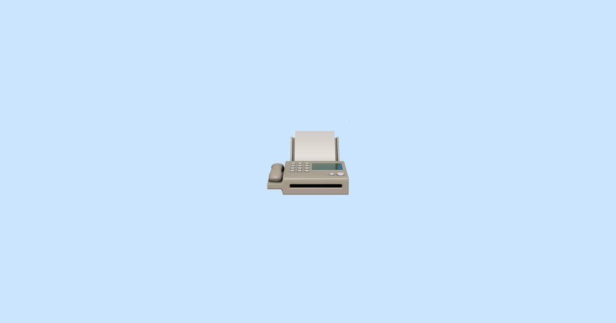 📠 Fax Machine Emoji Meaning