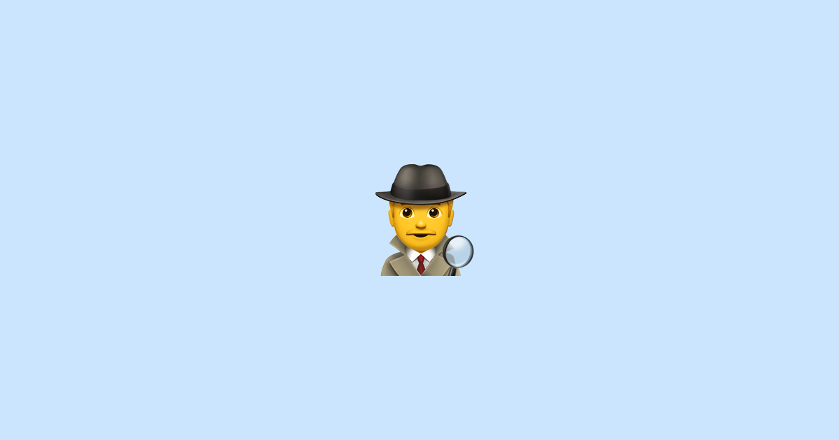 Man Detective 🕵️♂️ Emoji Meaning + Copy & Paste