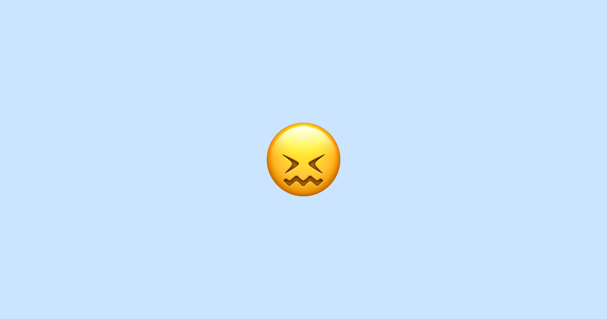 ๐ Confounded Face - Emoji Meaning