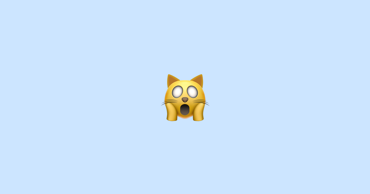 🙀 Weary Cat Face Emoji Meaning