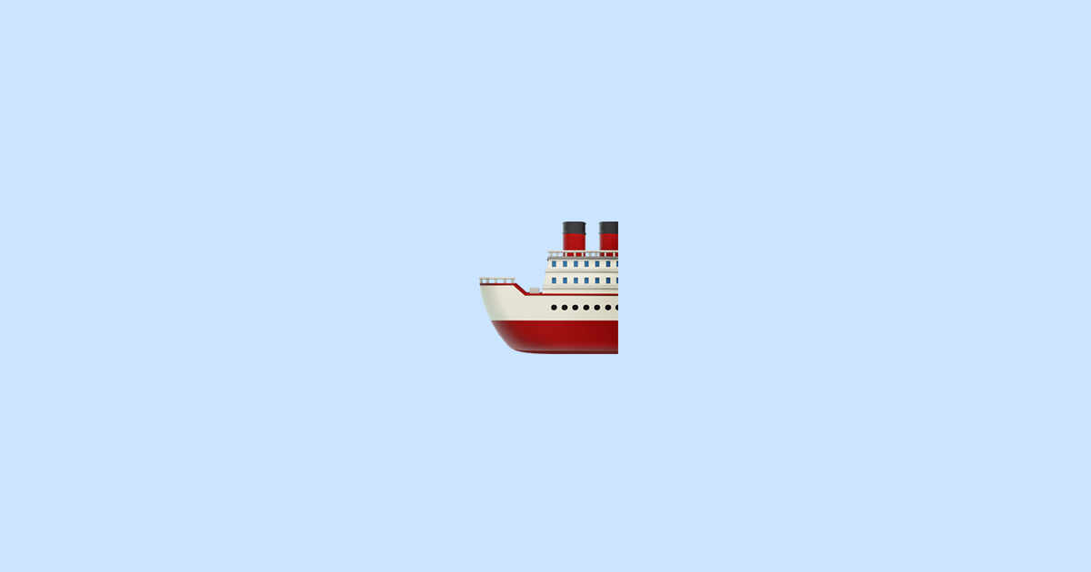 🚢 statek Znaczenie Emoji