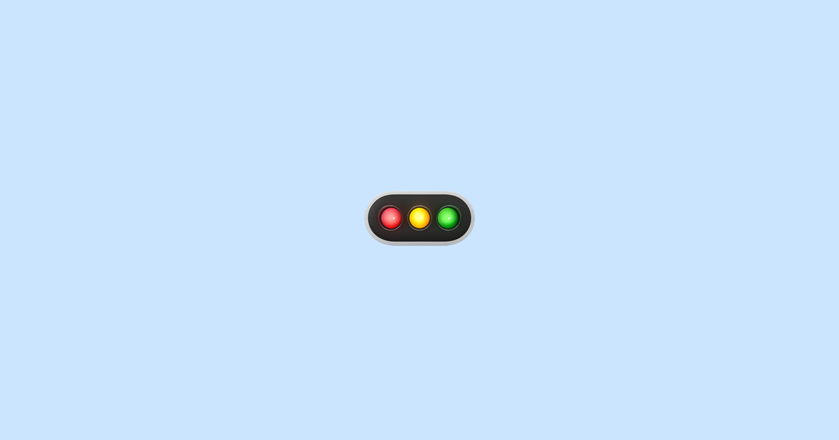 🚥 horizontal traffic light - Emoji Meaning