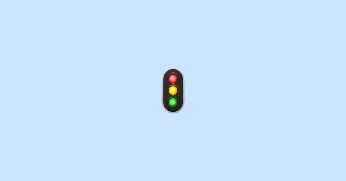🚦 Vertical Traffic Light Emoji Meaning