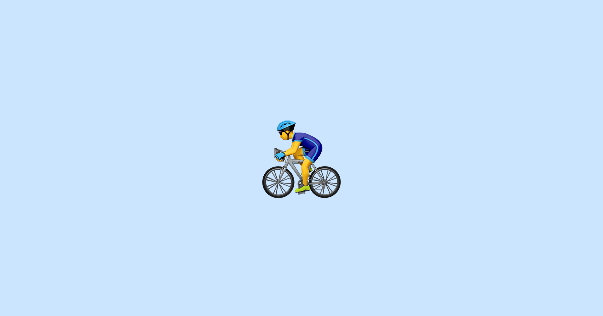 Afslachten Spin natuurpark 🚴 fietsende persoon - Emoji Betekenis