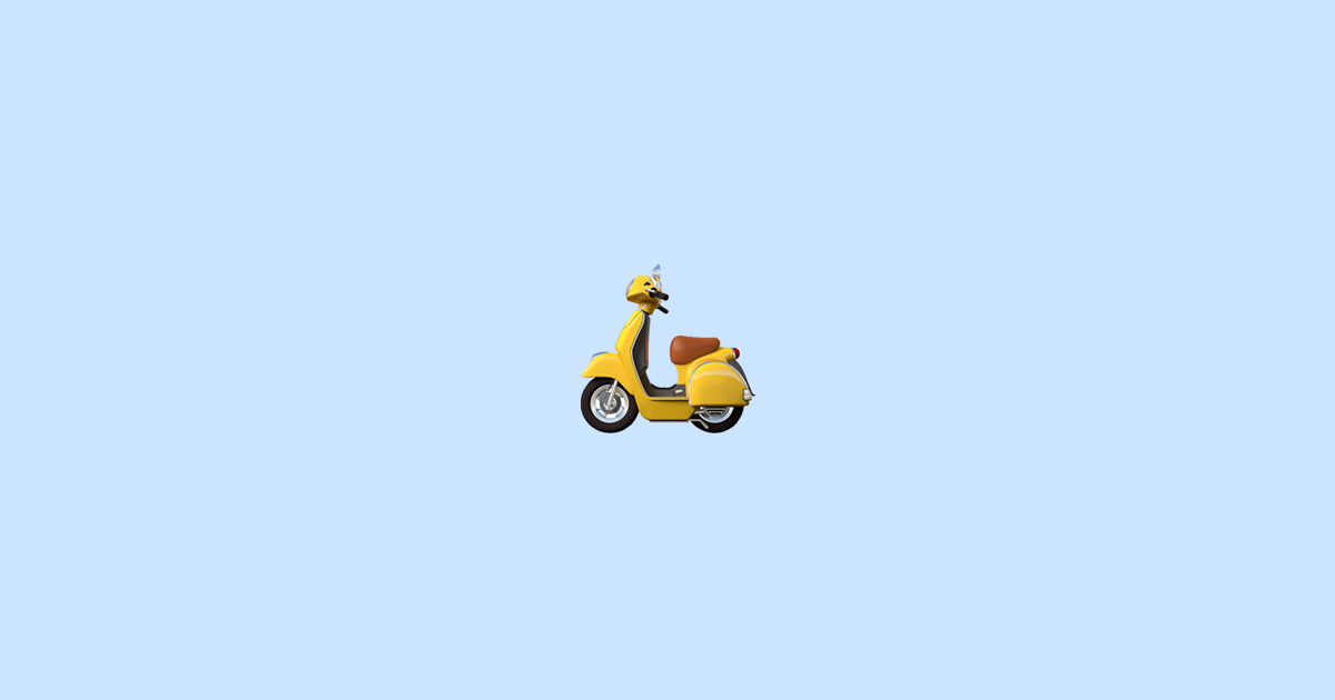 🛵 scooter Emoji Betekenis