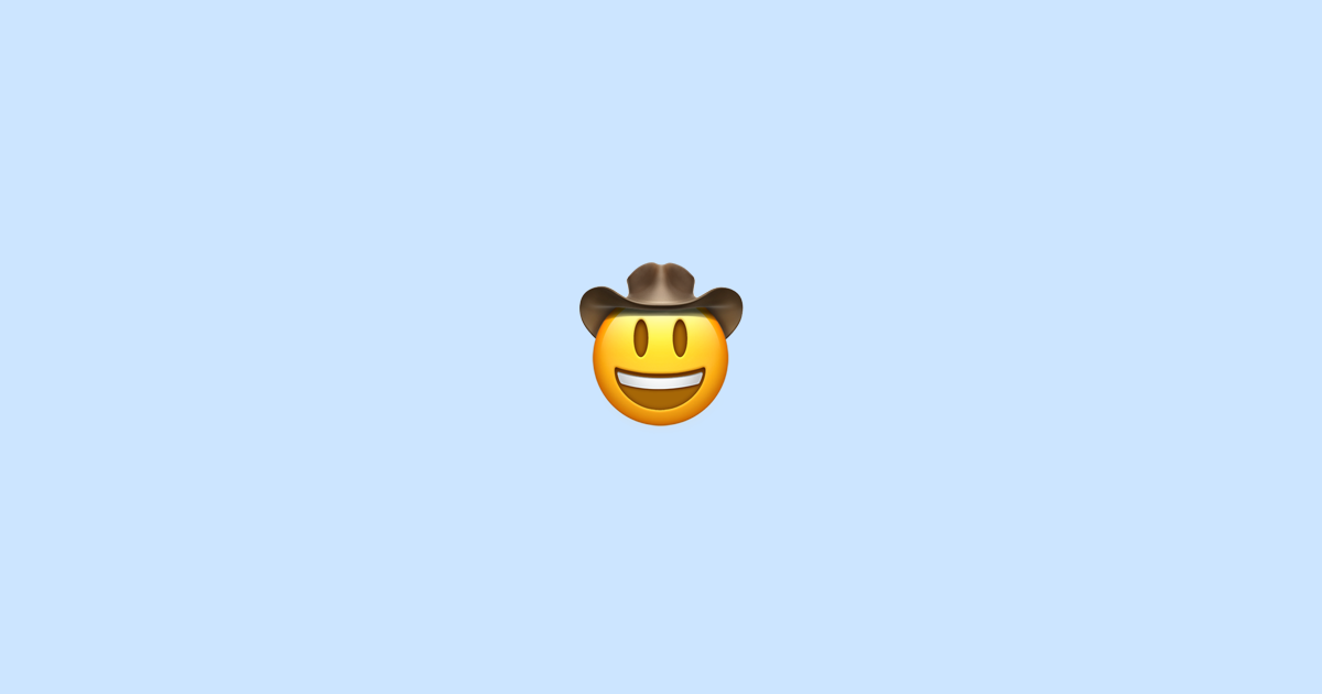 🤠 Cowboy Hat Face Emoji Meaning