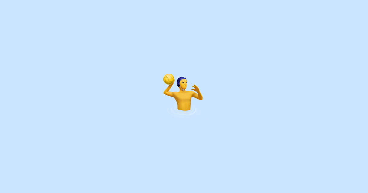 Man Playing Water Polo 🤽♂️ Emoji Meaning + Copy & Paste
