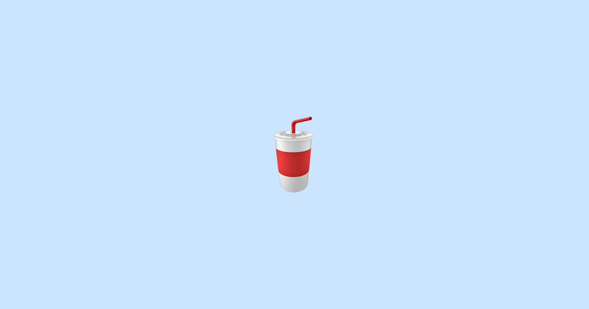 🥤 Cup With Straw Emoji Meaning