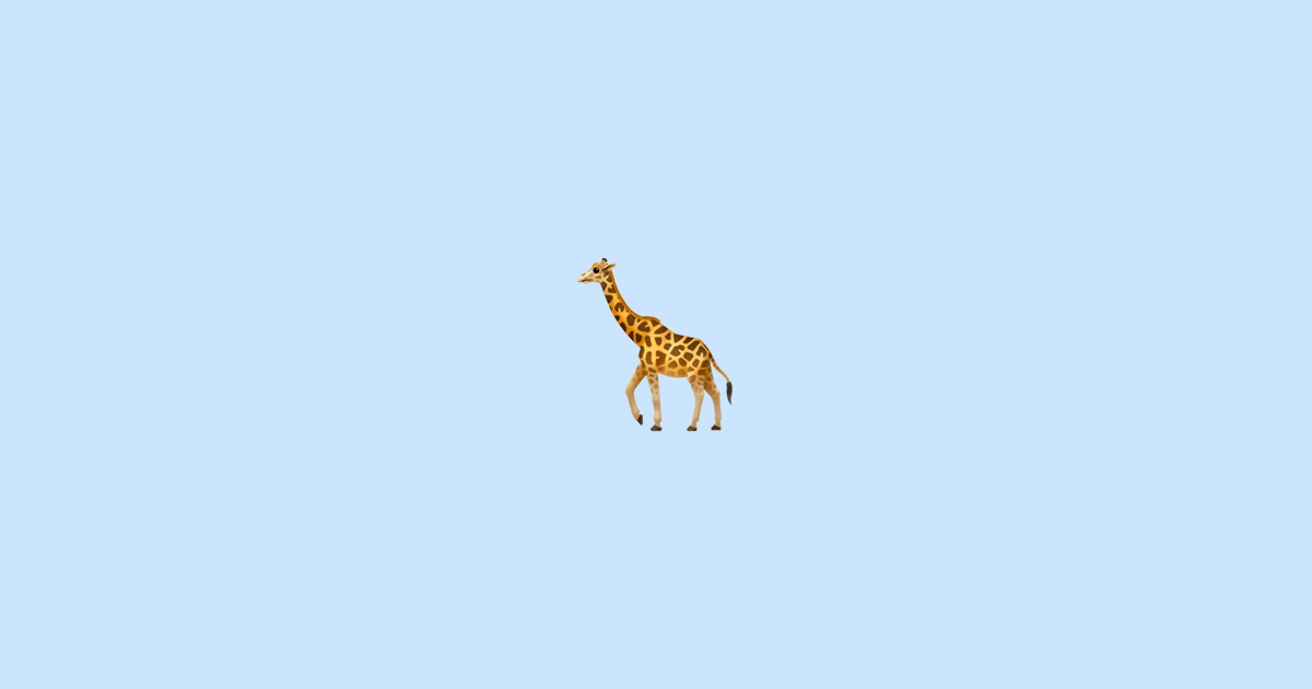 🦒 Giraffe Emoji Meaning