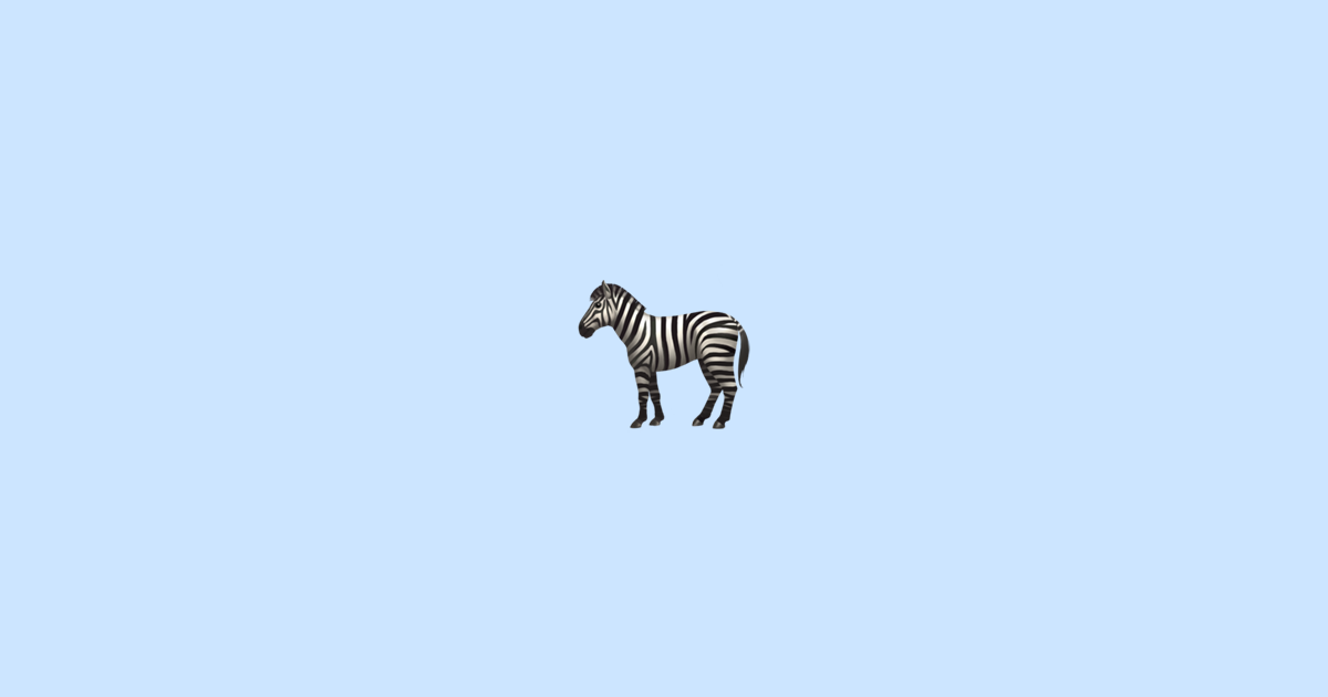 Zebra 🦓 Emoji Meaning + Copy & Paste