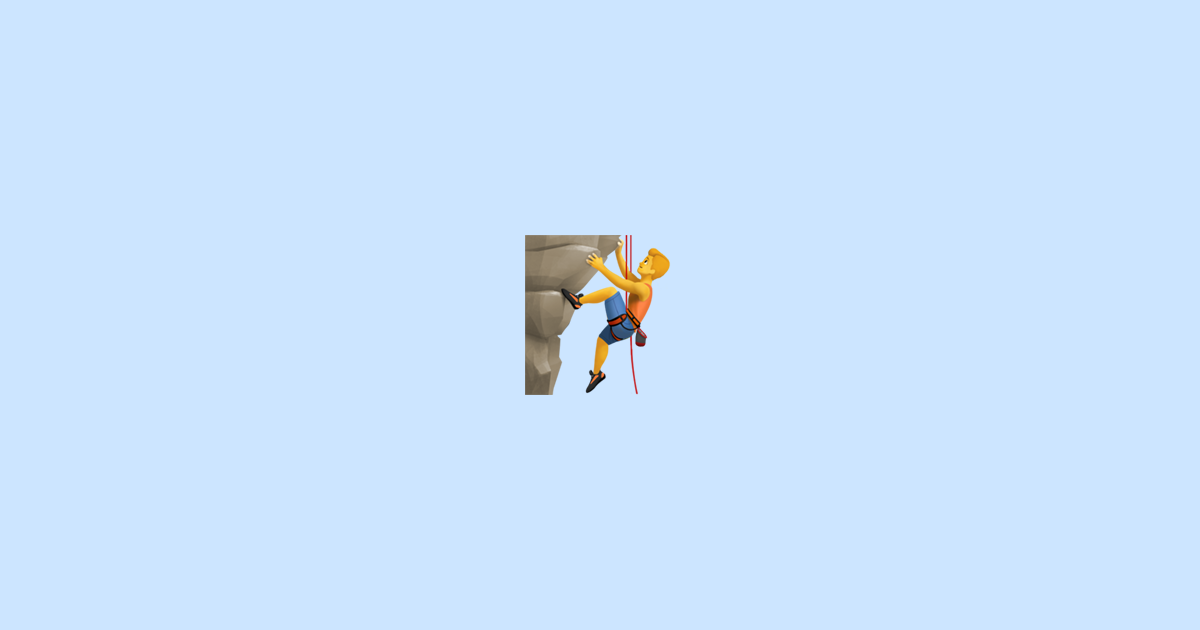 🧗♂️ man climbing - Emoji Meaning