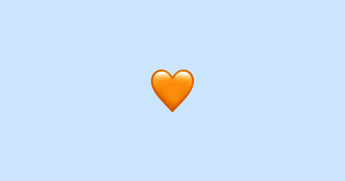 🧡 oranges Herz - Emoji Bedeutung 🧡 oranges Herz - Emoji Bedeutung