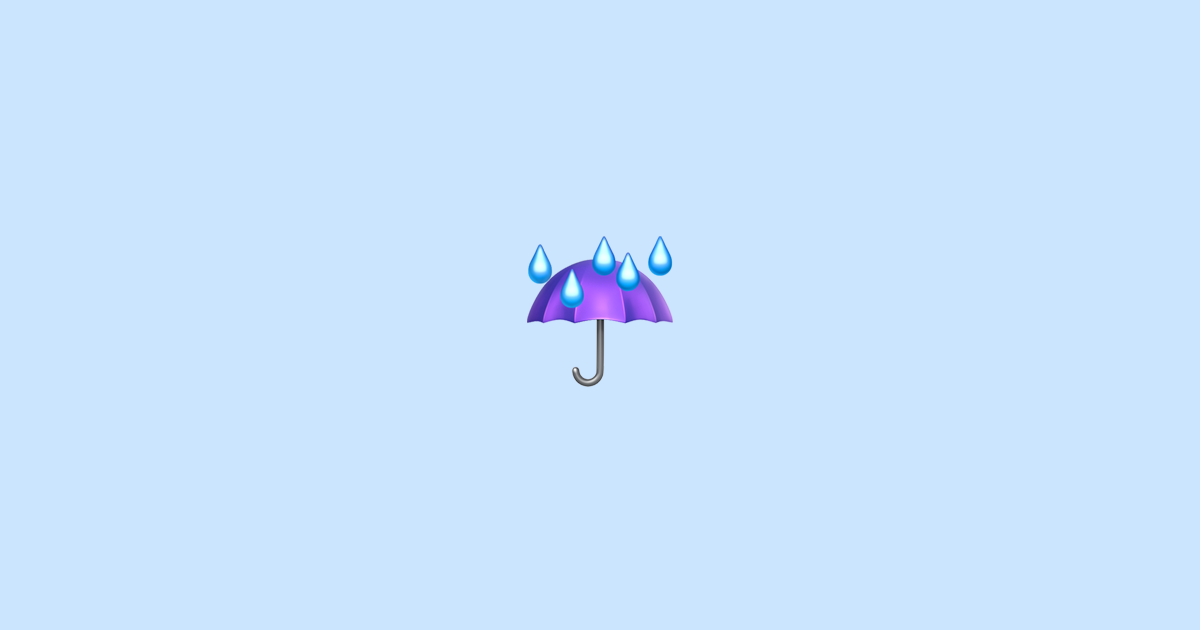 ☔ Umbrella With Rain Drops Emoji Meaning