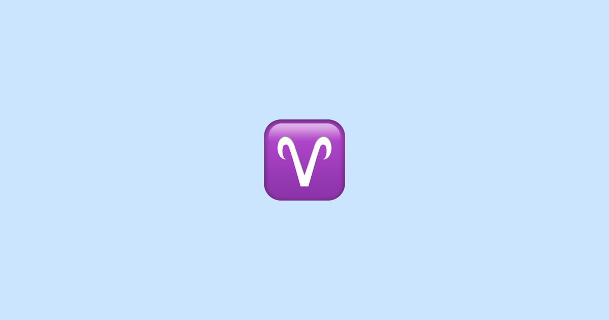 ♈ Aries - Emoji Meaning