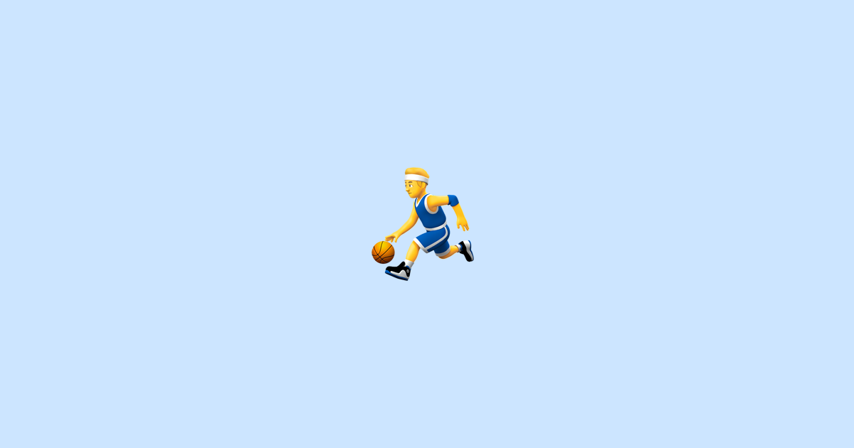 Man Bouncing Ball ⛹️♂️ Emoji Meaning + Copy & Paste