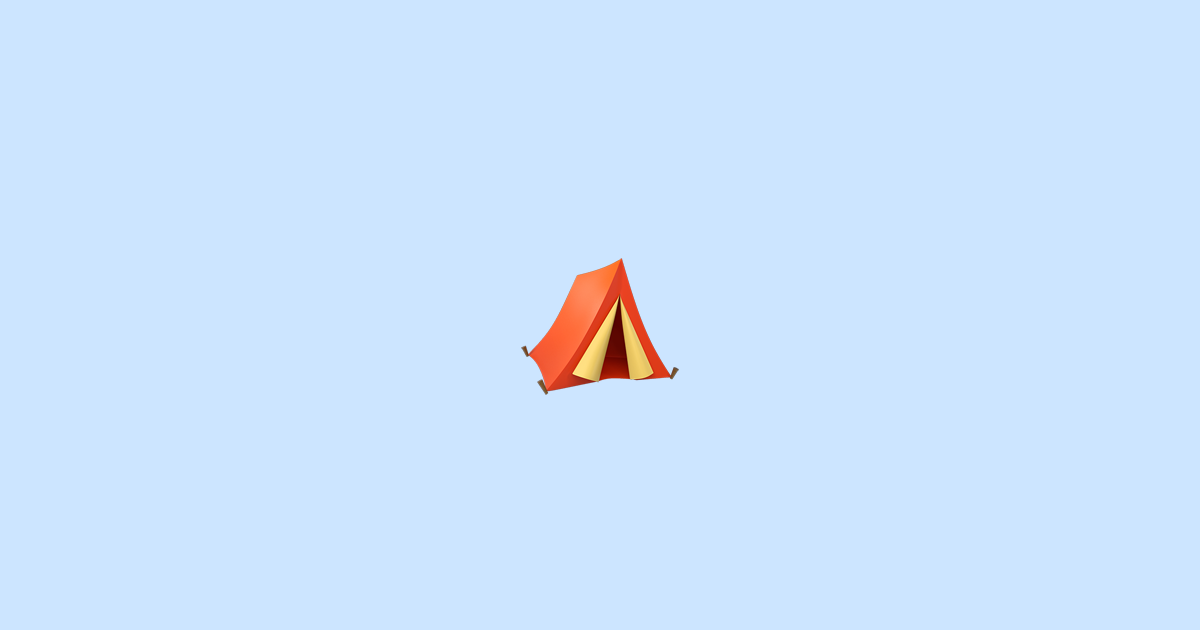 Tent ⛺ Emoji Meaning + Copy & Paste