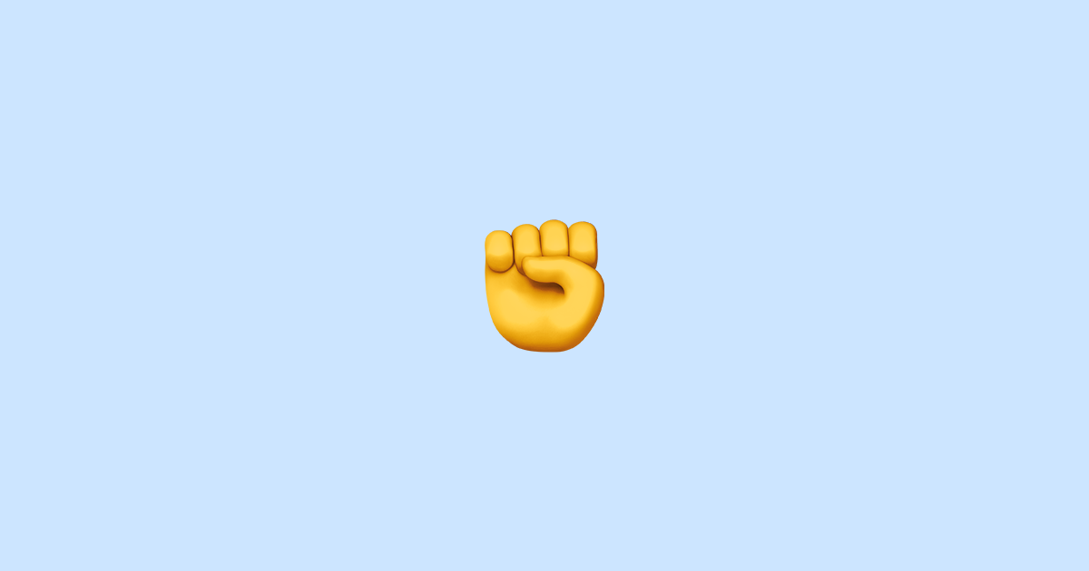 Puño En Alto Significado de Emoji + Copy & Paste