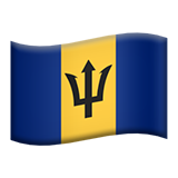 vlag: Barbados (vlaggen - Land vlag)