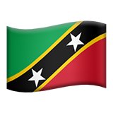 flag: Saint Kitts og Nevis (Flag - Land-Flag)