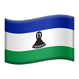 vlag: Lesotho (vlaggen - Land vlag)