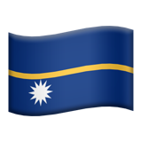 vlag: Nauru (vlaggen - Land vlag)