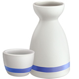 Sake-Flasche und -tasse (Essen und Trinken - GetrÃ¤nk)