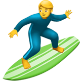 personne faisant du surf (Smileys & Personnes - Personne-Sport)